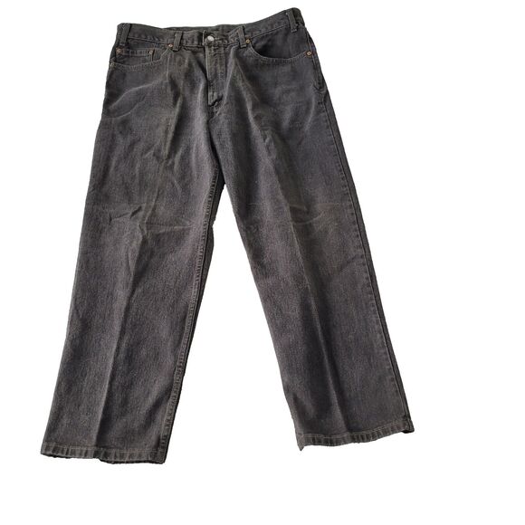 Vintage Levi 550 Jeans Men 40X32 Black Relaxed Fit Baggy Rugged Work Wear Grunge - Picture 1 of 11